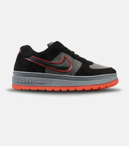 کفش کتانی مردانه و زنانه طوسی مشکی قرمز نایک NIKE AIR FORCE مدل 4192