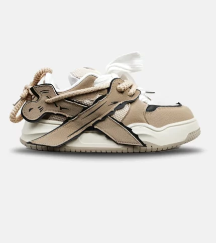 کفش کتانی مردانه و زنانه کرم قهوه ای CIRCA LOPEZ sneakers مدل 5361