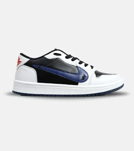 کفش کتانی مردانه و زنانه مشکی سفید آبی NIKE jordan 1 مدل 6215