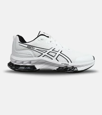 کفش کتانی مردانه سفید مشکی ASICS GORETEX مدل 5495