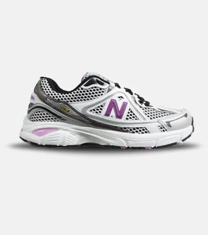 کفش کتانی مردانه و زنانه سفید مشکی بنفش NEW BALANCE 1064 V.2 مدل 6360