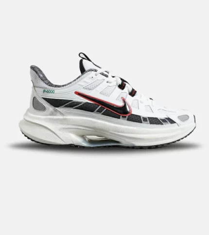 کفش کتانی مردانه و زنانه سفید مشکی نایک NIKE P-6000 مدل 6346