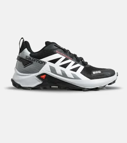 کفش کتانی مردانه و زنانه مشکی طوسی Salomon waterproof مدل 6615