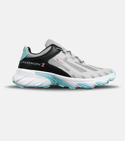 کفش کتانی مردانه و زنانه طوسی مشکی آبی سالومون Salomon z | flex connect مدل 6836