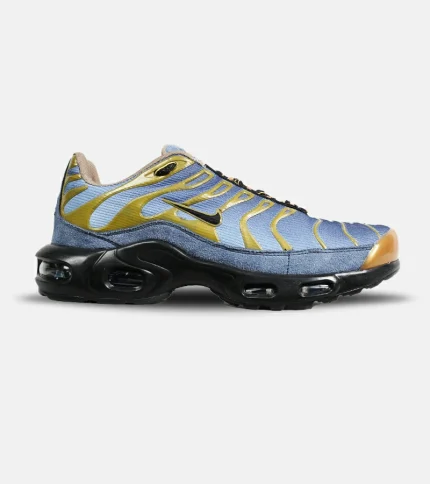 کفش کتانی مردانه آبی طلایی NIKE AirMax Plus TN Ultra مدل 6880