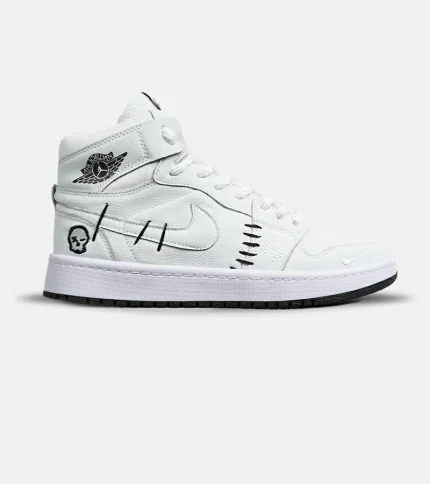 کفش کتانی ساقدار مردانه و زنانه سفید NIKE jordan Vodoo مدل 6954