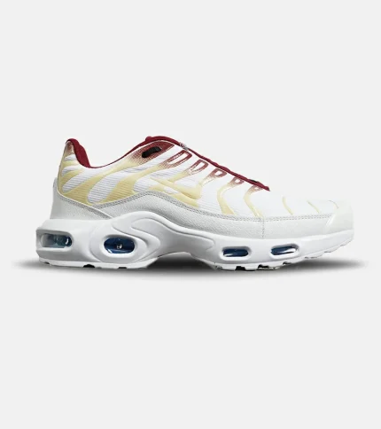 کفش کتانی مردانه سفید قرمز زرد NIKE AirMax Plus TN Ultra مدل 7001
