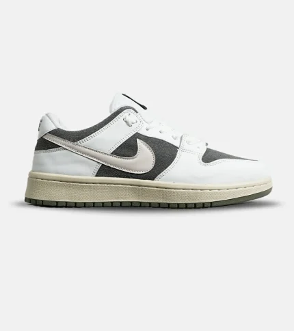 کفش کتانی مردانه و زنانه سفید خاکستری کرم نایک NIKE SB Dunk مدل 7066