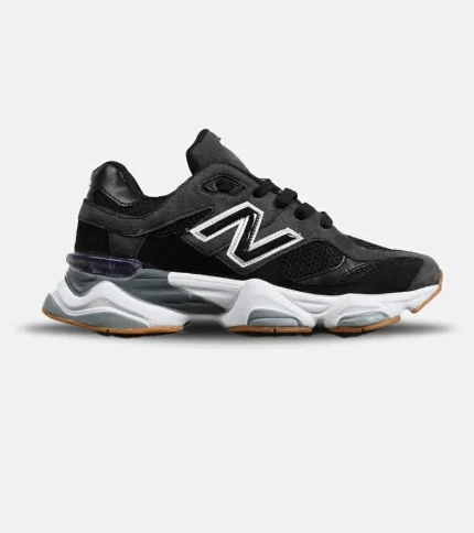 کفش کتانی مردانه و زنانه مشکی خاکستری NEW BALANCE 9060 مدل 7094
